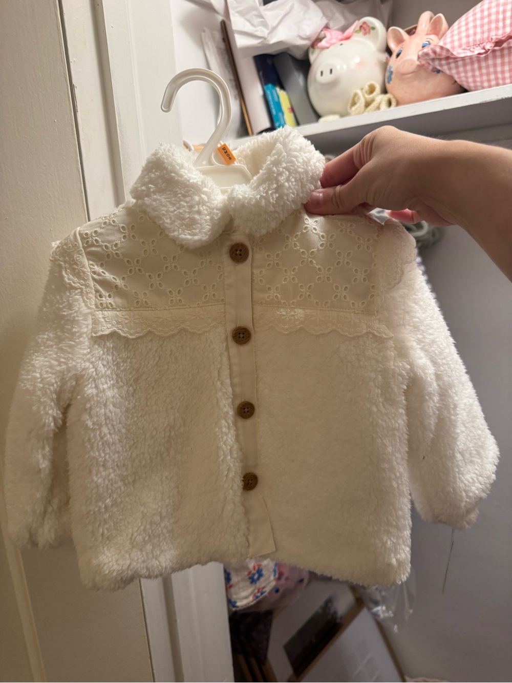 Cozy Cream Sherpa Jacket for Kids